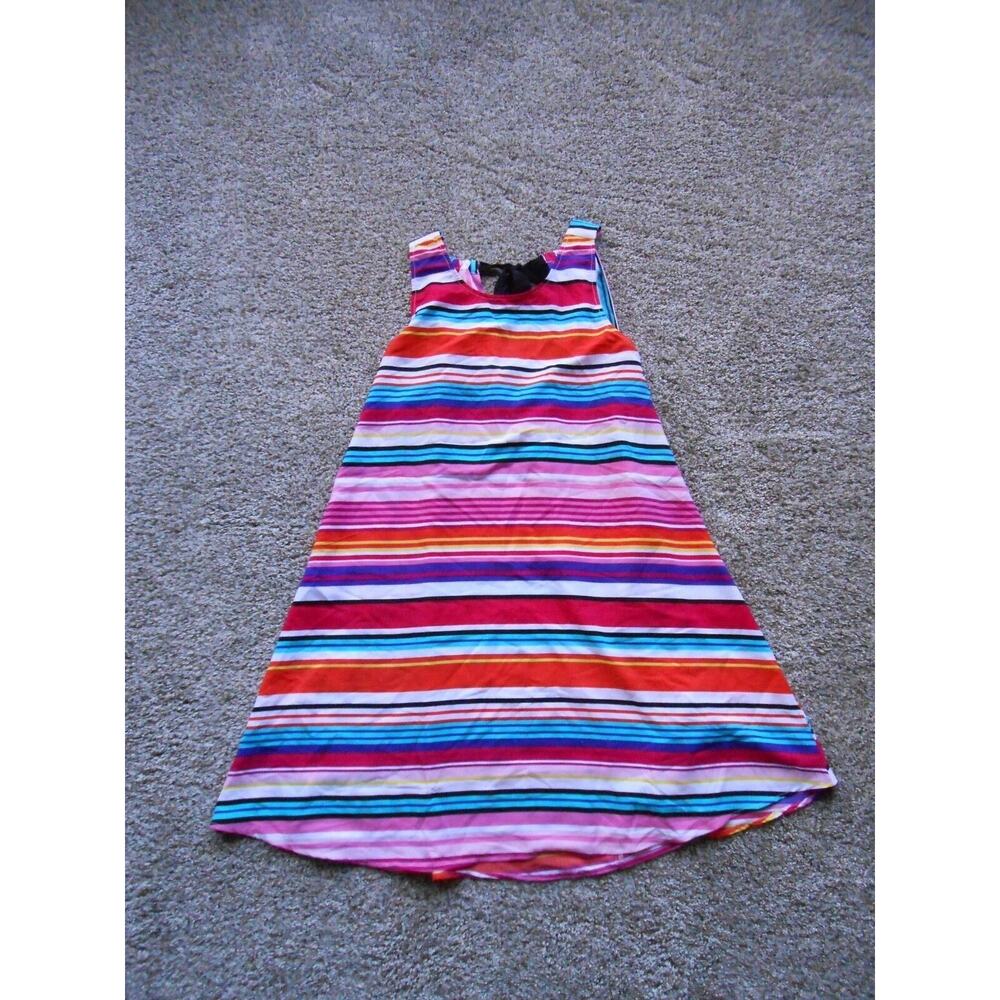 NEW Spense Multicolor sleeveless striped Above Knee Woman's size 6 Dress Fun Sun